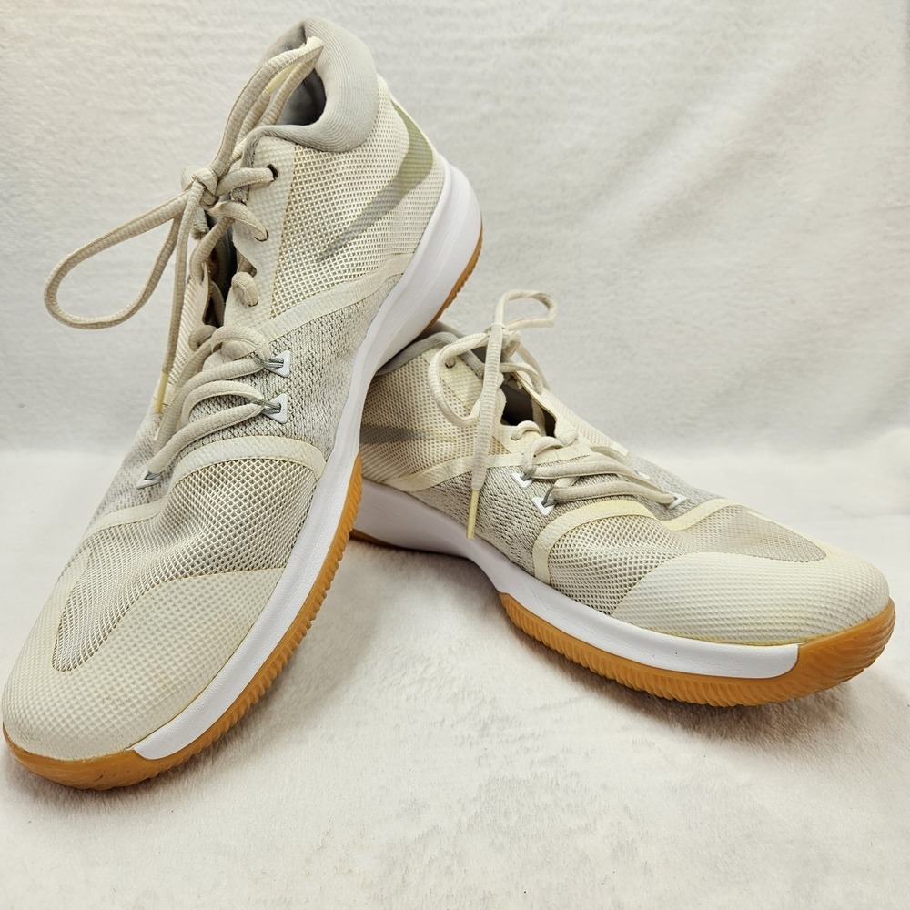 Nike Zoom Assersion Men's Basketball Shoes White Gum Sole Size 12 917505-101